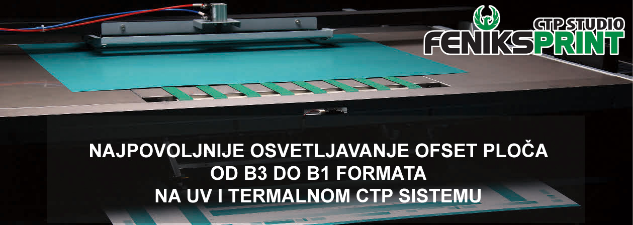 Osvetljavanje ofset ploča za ofset štampu - CTP Studio FENIKS PRINT